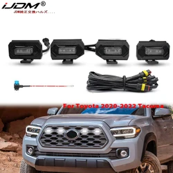4PCS Front Grille Lighting Kit Compatible with For 2020-2022 Toyota Tacoma w/TRD and Sport OEM Grill ONLY External Grill Lamp