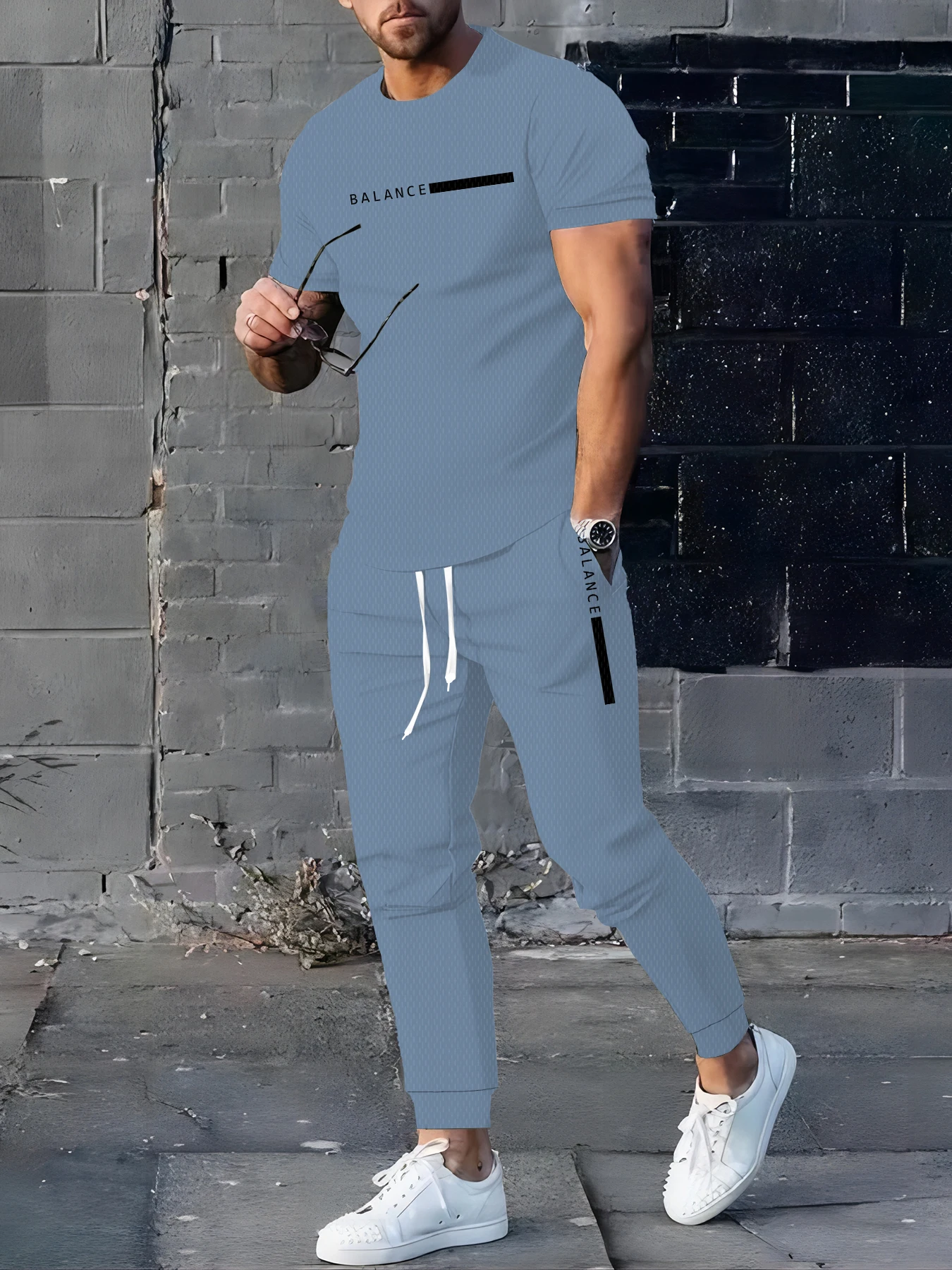 

The new men's set for the summer of is printed lightweight breathable casual and fashionable outdoor sportswear