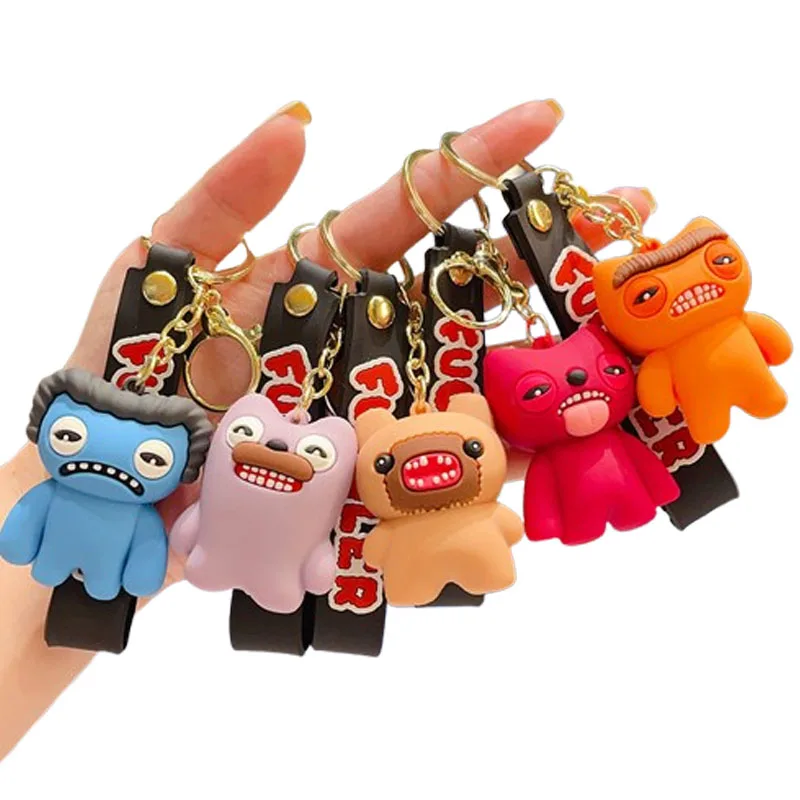 

New model Cute Tooth Monster Keychain Pendant Backpack Hanger Ugly Cute Large Doll