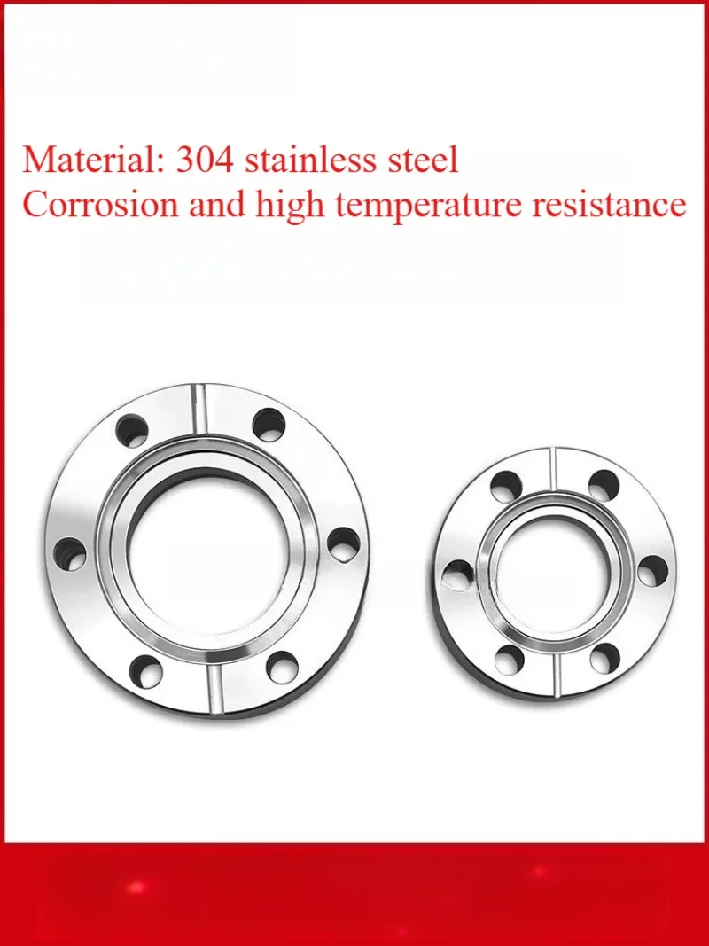 304 Stainless Steel CF High Vacuum Knife‑Edge Welded Flange For Vacuum System Fitting