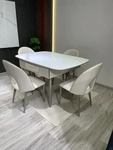 

new style Multifunctional Light Luxury Solid Wood Stone Plate Dining Table New Automatic Electric Mute Dual-Use Mahjong Machine
