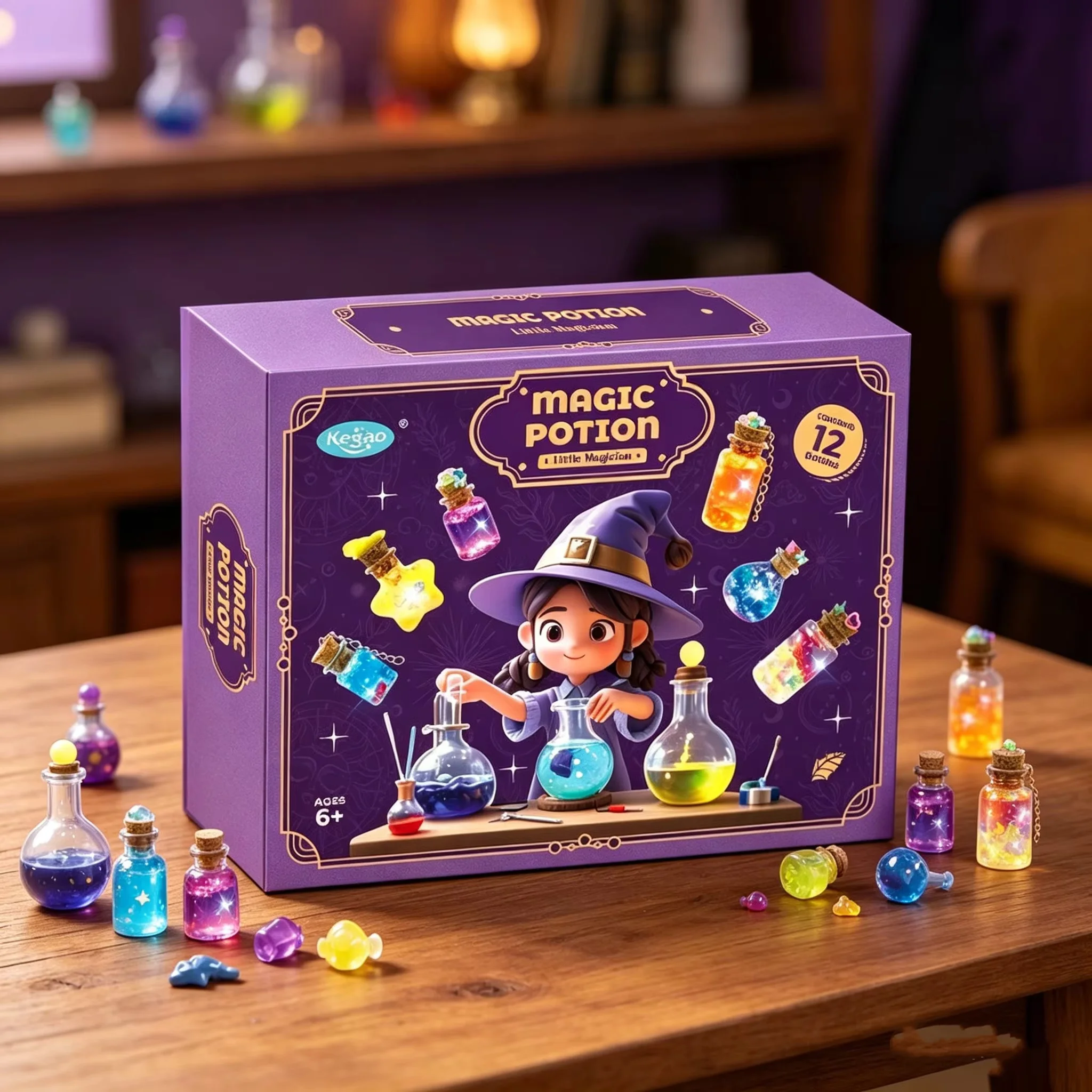 Kids DIY Magician Potion Kit Wizard Science Experiment Creative Craft Toy Christmas Birthday Halloween Gift