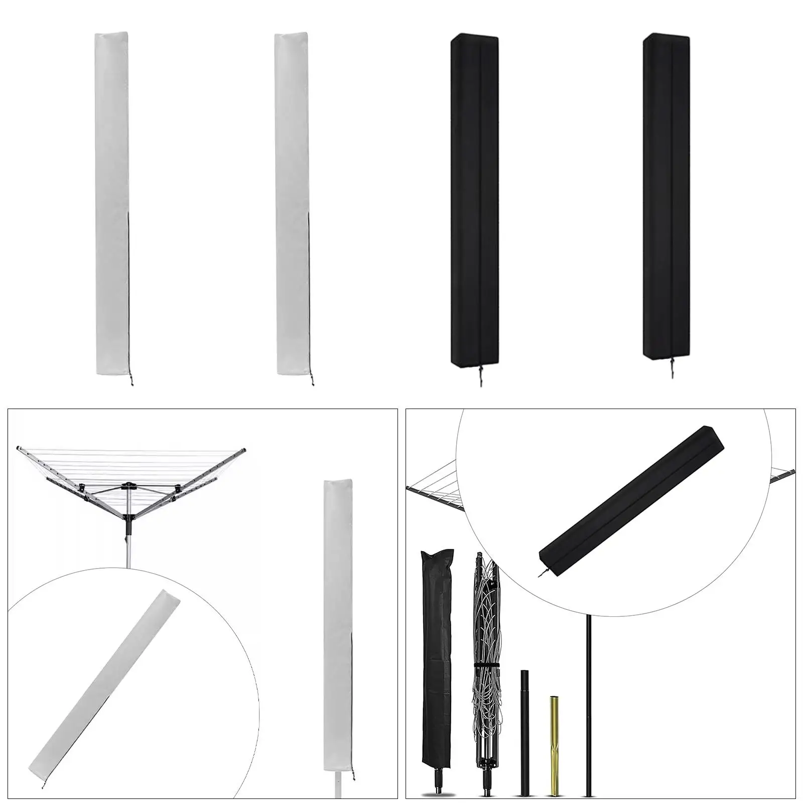 Clothes Drying Rack Cover Outdoor Camping Umbrella Cover Protect Premium Rotary Clotheslines Cover for Laundry Drying Rack