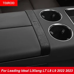 For Leading Ideal LiXiang L7 L8 L9 2022-2025 Central Control Armrest Box Switch Button Protection Sticker Suede Accessories