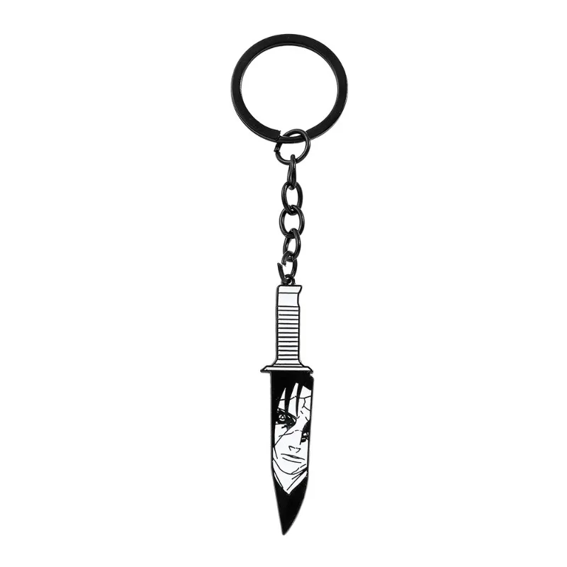 Figurka Anime Naruto Uchiha Sasuke Brelok Mały Nóż Kształt Uzumaki Breloczki dla Przyjaciół Ozdoba do Plecaka Zawieszka Prezent