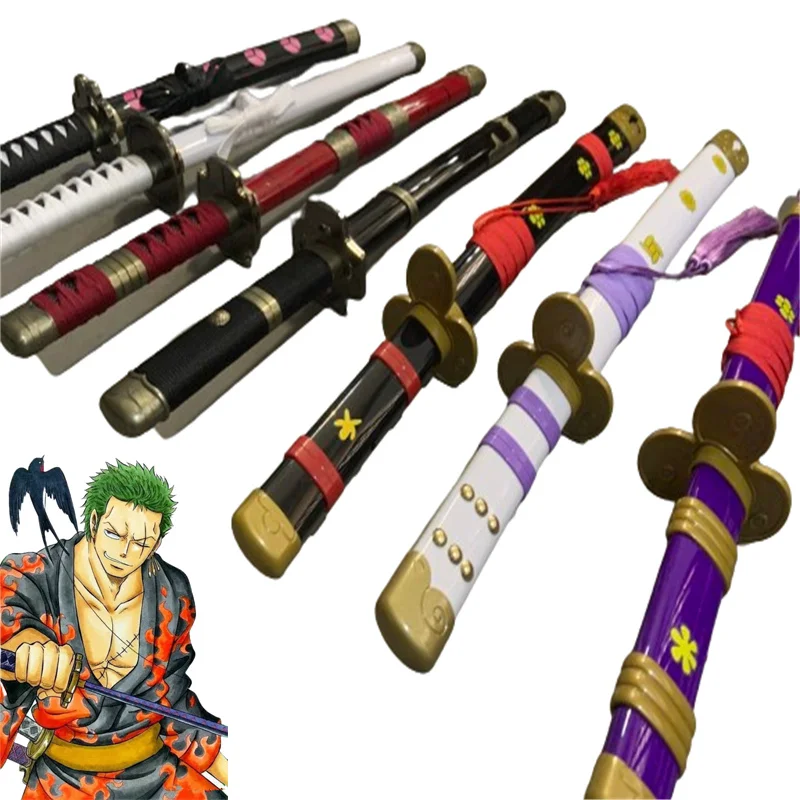 Enma Role Play Roronoa Zoro 24inch Anime Katana Sword Cosplay Demon Yama Bamboo 60cm Assembled Weapon Model