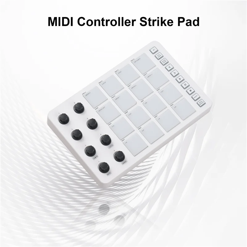 

AED2-M-VAVE MIDI-контроллер Strike Pad RGB Подсветка MIDI-клавиатура Соединение BT Низкая задержка Выходной интерфейс 3,5 мм MIDI Pad