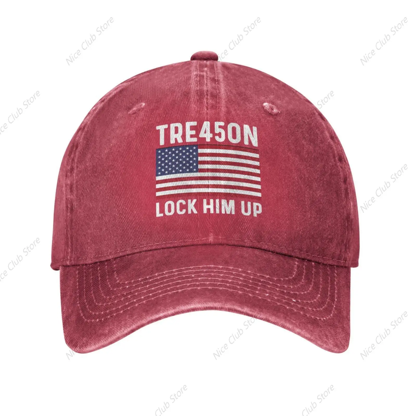 Tre45on Anti Trump Lock Him Up Cap Men Baseball Caps Cute Hats