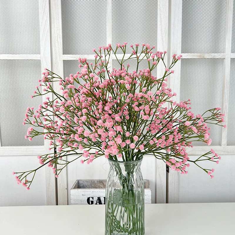 108 رؤساء 60 سنتيمتر الطفل التنفس زهرة اصطناعية البلاستيك الغجر سوفيلا زهرة باقة الزفاف الدعائم ترتيب ديكور غرفة المنزل