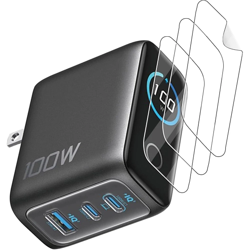 Image of 2–5 Stück für Anker A121B 100 W/Anker B2697 140 W/Anker 160 W A2687/250 W A2345 Soft Hydrogel Film Vollschutz-Displayschutzfolie