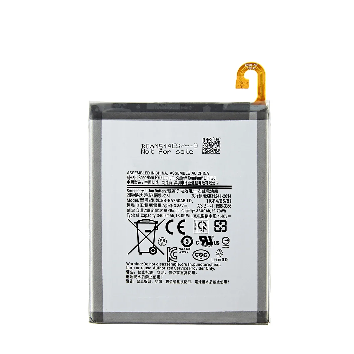 Brand New  EB-BA750ABU 3400mAh Battery For  Samsung  Galaxy A7 2018 Version A730x A750 SM-A730x A10 SM-A750F