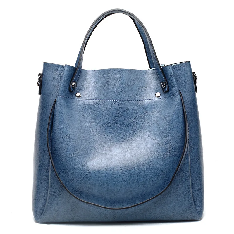 High Quality PU Soft Leather Women's Shoulder Bag Large Capacity Shopper's Handbag Casual Fashion Simple Versatile Women's Bag