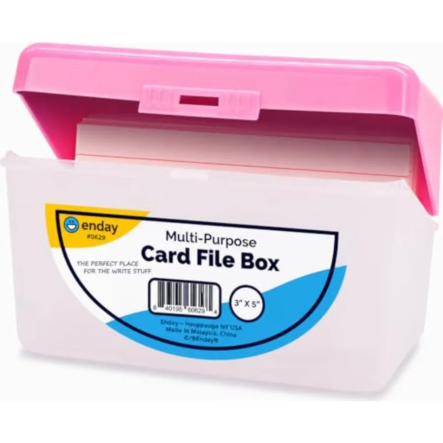 

Index Card Box 3x5 Index Card Holder, Index Card Organizer, Flash Card Holder, Holds 250 Cards
