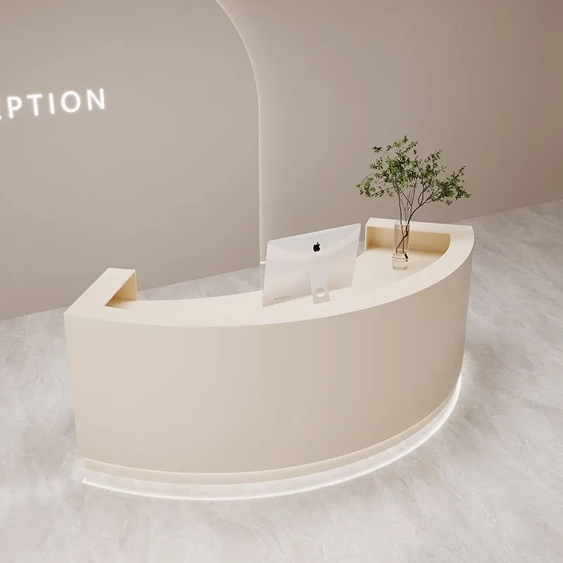 تخزين مكتب الاستقبال مكتب الاستقبال الخروج عيادة مقوسة مكاتب الاستقبال الملابس الكلاسيكية أثاث الاستقبال Mostrador