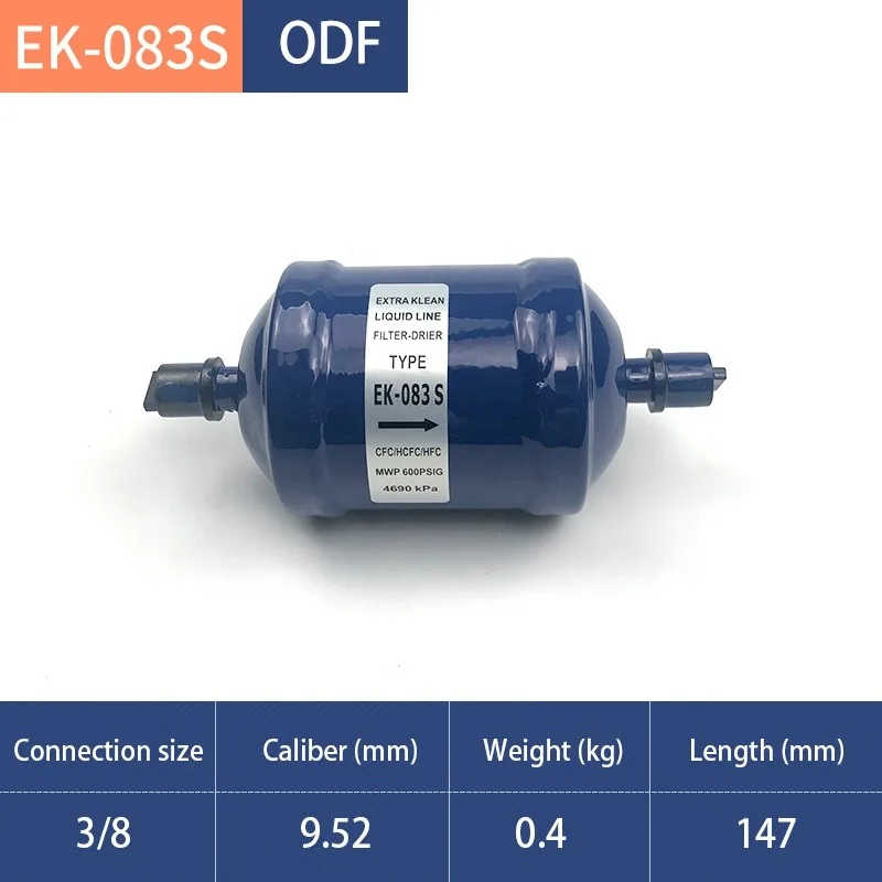 

Compressor Filter Drier EK-083S 3/8" Welded 8 g R134a R410A AC System