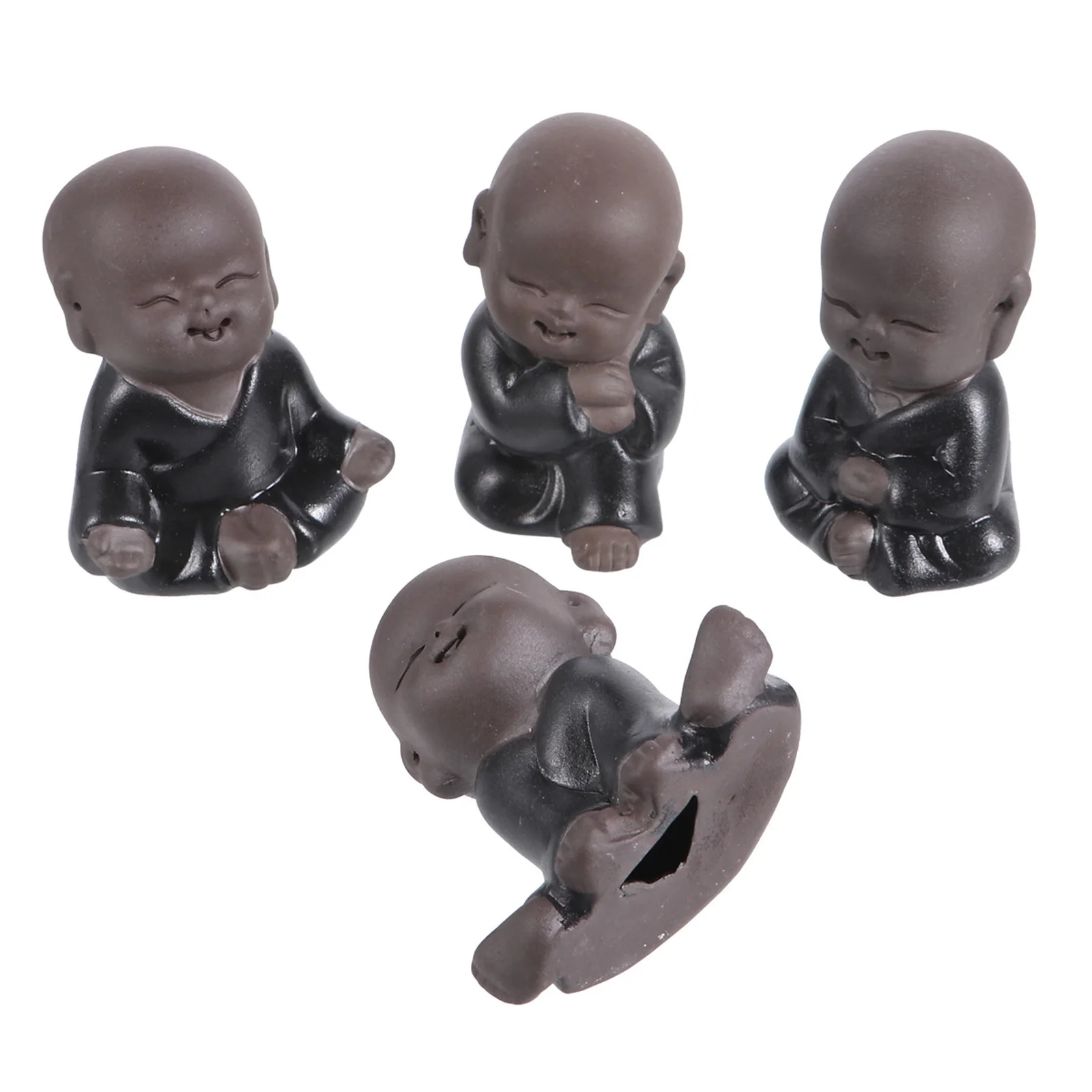 

4 Pcs Decorations Desktop Ornament Mini Statues for Home Figurine Decorative Ornaments Small