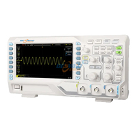 Portable 7-inch Touch Screen Digital Oscilloscope DHO804 with 4PCS 150MHz Probes 70MHz 4-Channel 12Bit High Resolution