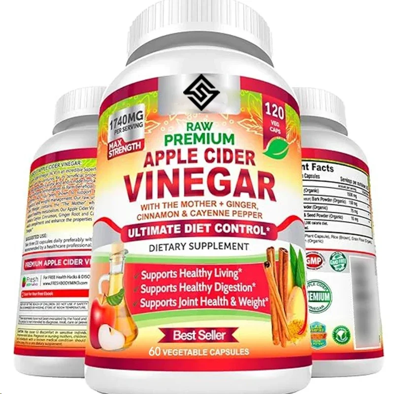 Cider Vinegar Capsules Are 100% Natural - An Choice For Healthy Living, Detoxification, And Digestion