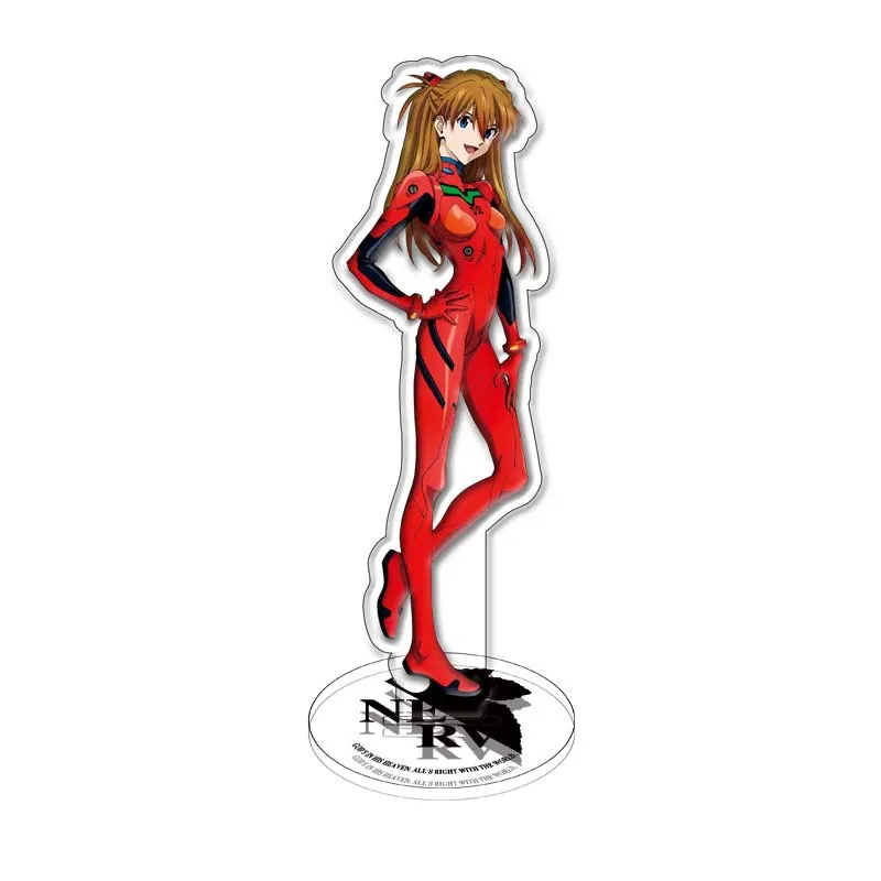 EVANGELION Shinji Rei Asuka Figure Acrylic Stand Model EVA Anime Plate Desk Table Decor Standing Sign Fans Friends Birthday Gift