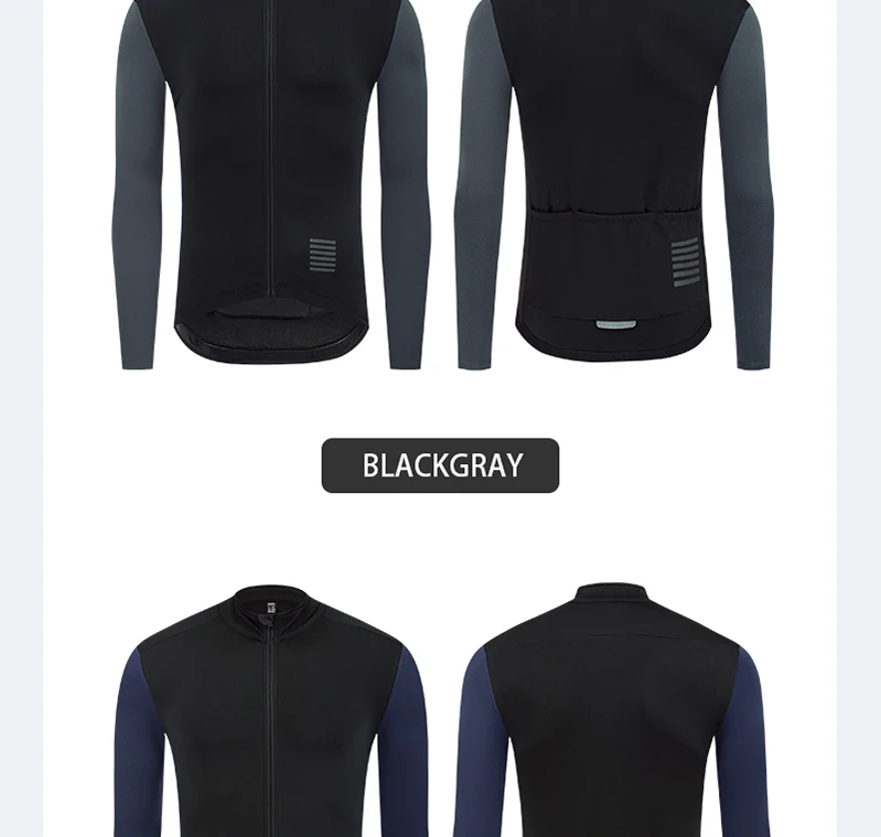 YKYWBIKE Winter Herren Radtrikot 5-15 ° C Thermofleece-Radsportbekleidung Fahrradjacke MTB Rennradjacke Radfahrer-Oberteile – Detail 10
