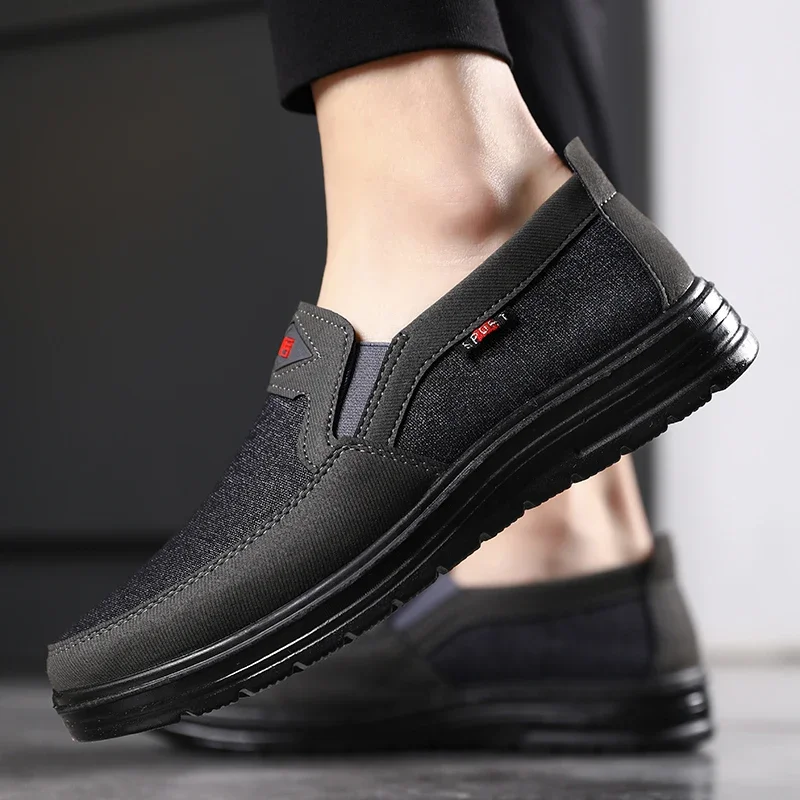 Lightweight Men Casual Shoes Canvas Shoes Wear-resistance Non-slip Mens Loafers Breathable Comfort Driving Shoes Zapato Hombre