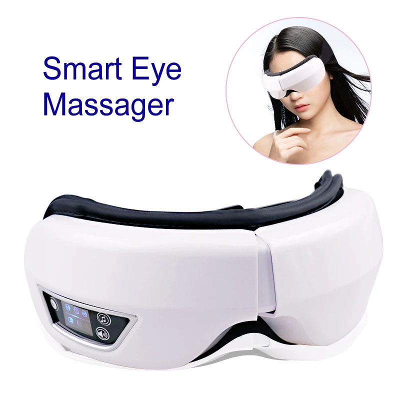 6D Smart Vibration Eye Massager Airbag Compress EyeCare Instrument Bluetooth Music Portable Sleeping Mask for Eye Fatigue Relief