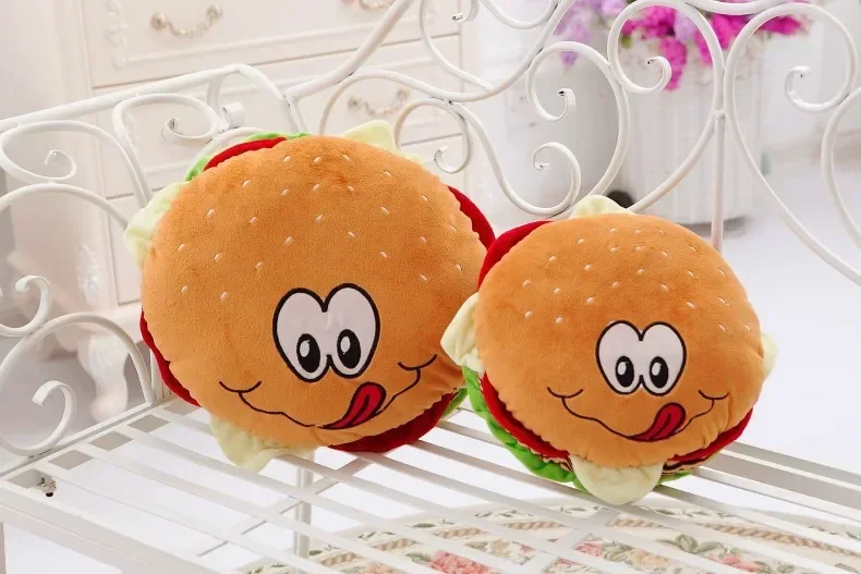 [ Funny ] 40cm soft hamburger pillow household act the role ofing is tasted super lovely creative gift swathes whimsy Baby toy