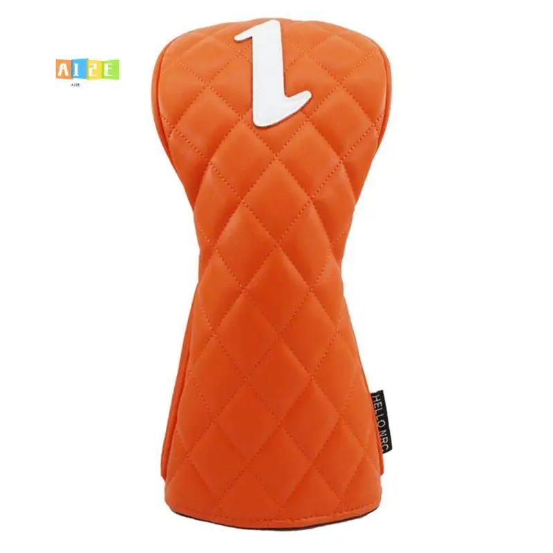 

A12E-деревянный чехол в форме ромба, мягкие клубные чехлы из искусственной кожи для гибридного водонепроницаемого защитного набора Fairway