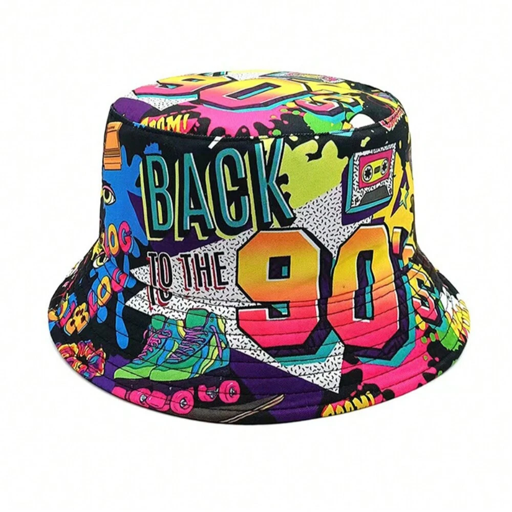 Frühling/Sommer Outdoor Herren Sonnenschutz Eimer Hut Unisex Fischer Hut Freizeit Ramen Print Hut Mode Damen Becken Kappe