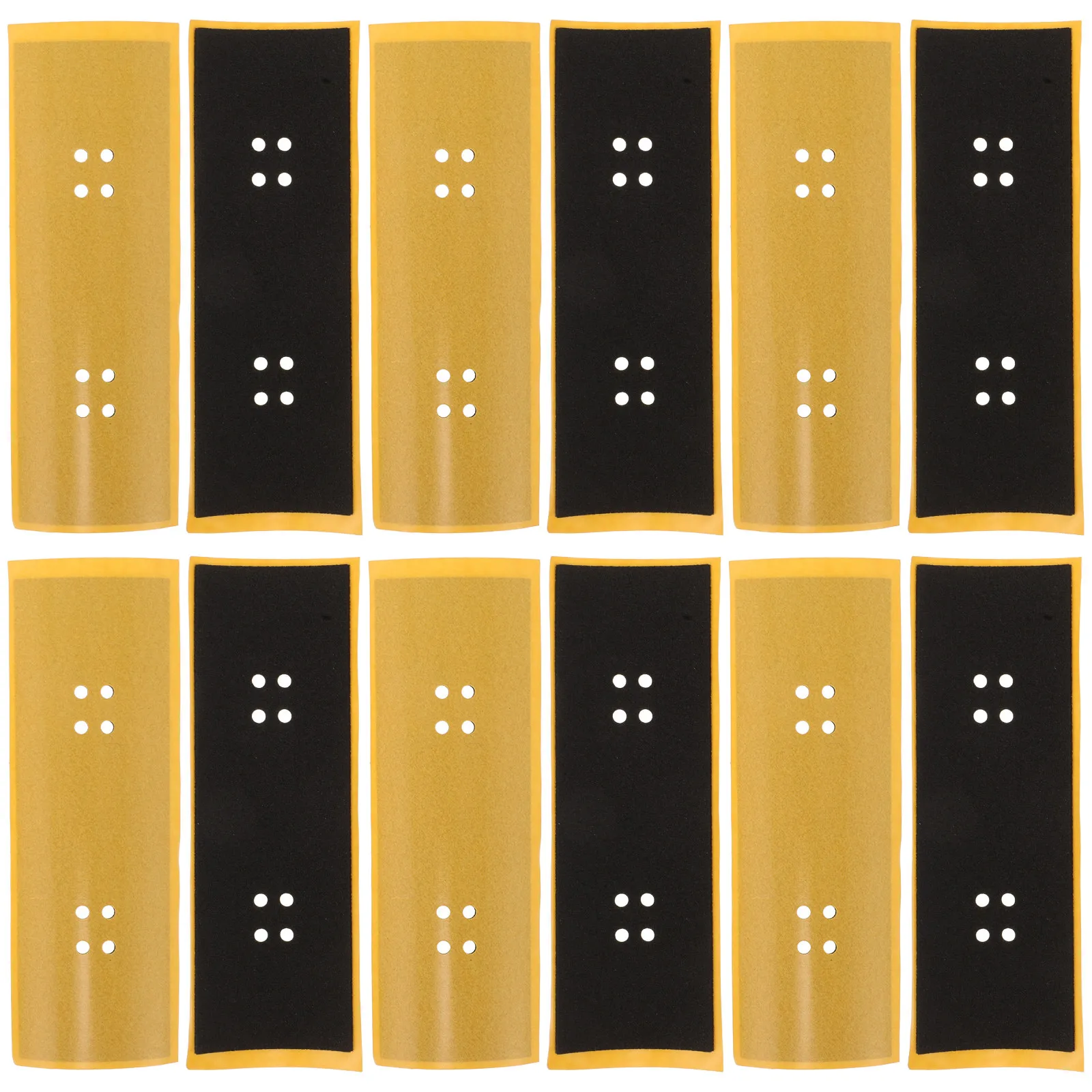 12Pcs Finger Skateboard Anti Strong Adhesive Mini Skateboard Grip Tape Replacement for Fingerboards Accessories