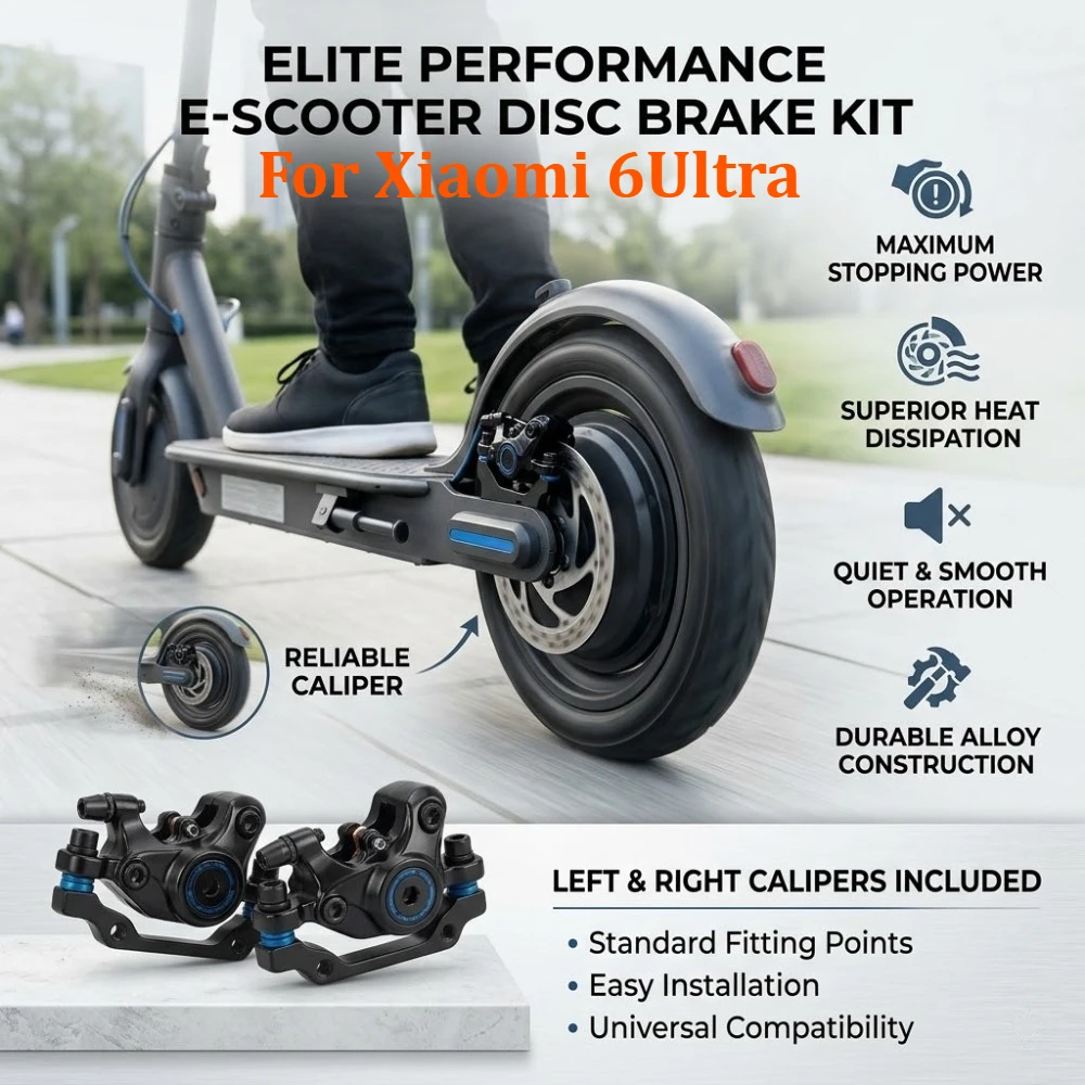Suitable for Xiaomi 6Ultra Electric Scooter Disc Brake, Front and Rear Disc Brake