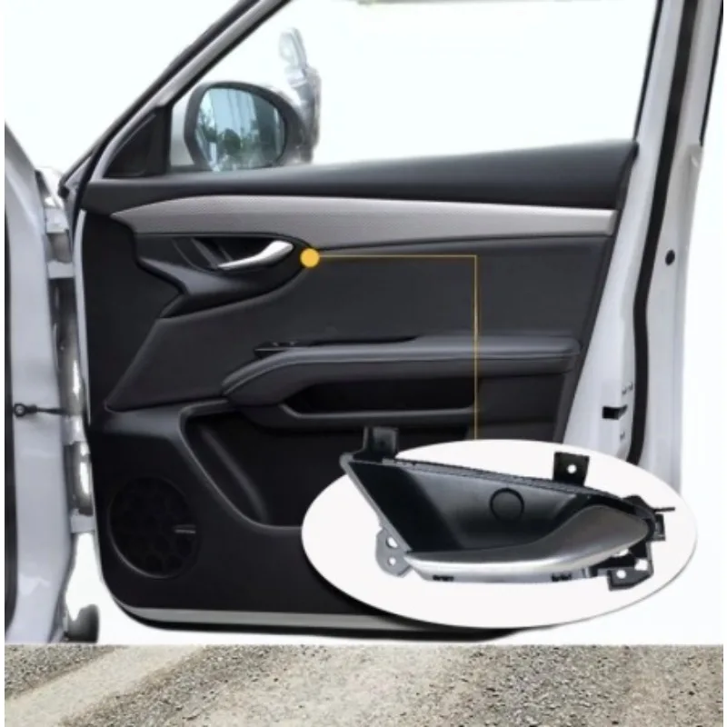 

Matte Sliver Front Rear Left Right 1pc Door Inner Handle for Qoros 7