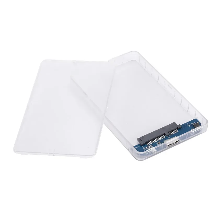 Boîtier de disque dur transparent pour ordinateur portable, SSD, ordinateur portable mécanique à semi-conducteurs, port série SATA, USB 2.5, disque dur mobile haute vitesse, 3.0 pouces