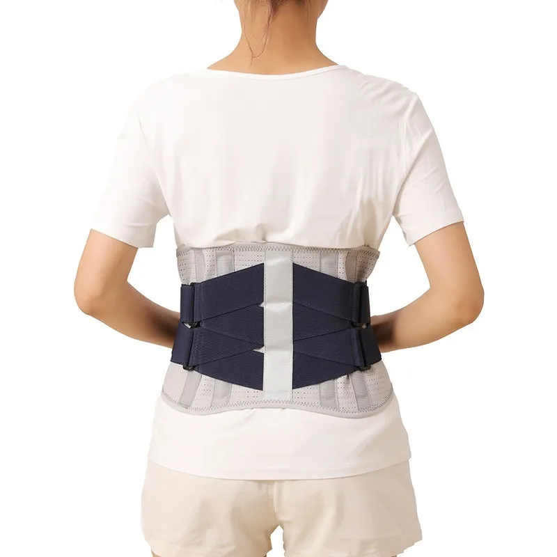 دعم الخصر عالي المرونة وجيد التهوية مع تثبيت الخصر المرن ودعم لوحة الصلب لحزام الخصر للحماية الرياضية