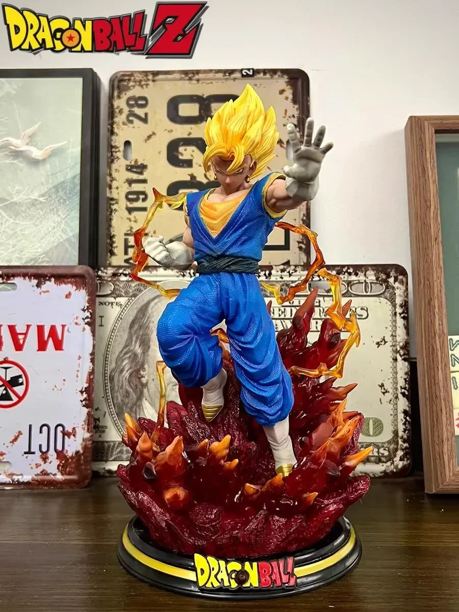 Dragon Ball 25cm Anime Figure Tyrannosaurus Rex Society Vegetto Glowablepvc Action Figurine Decoration Model Toys For Children