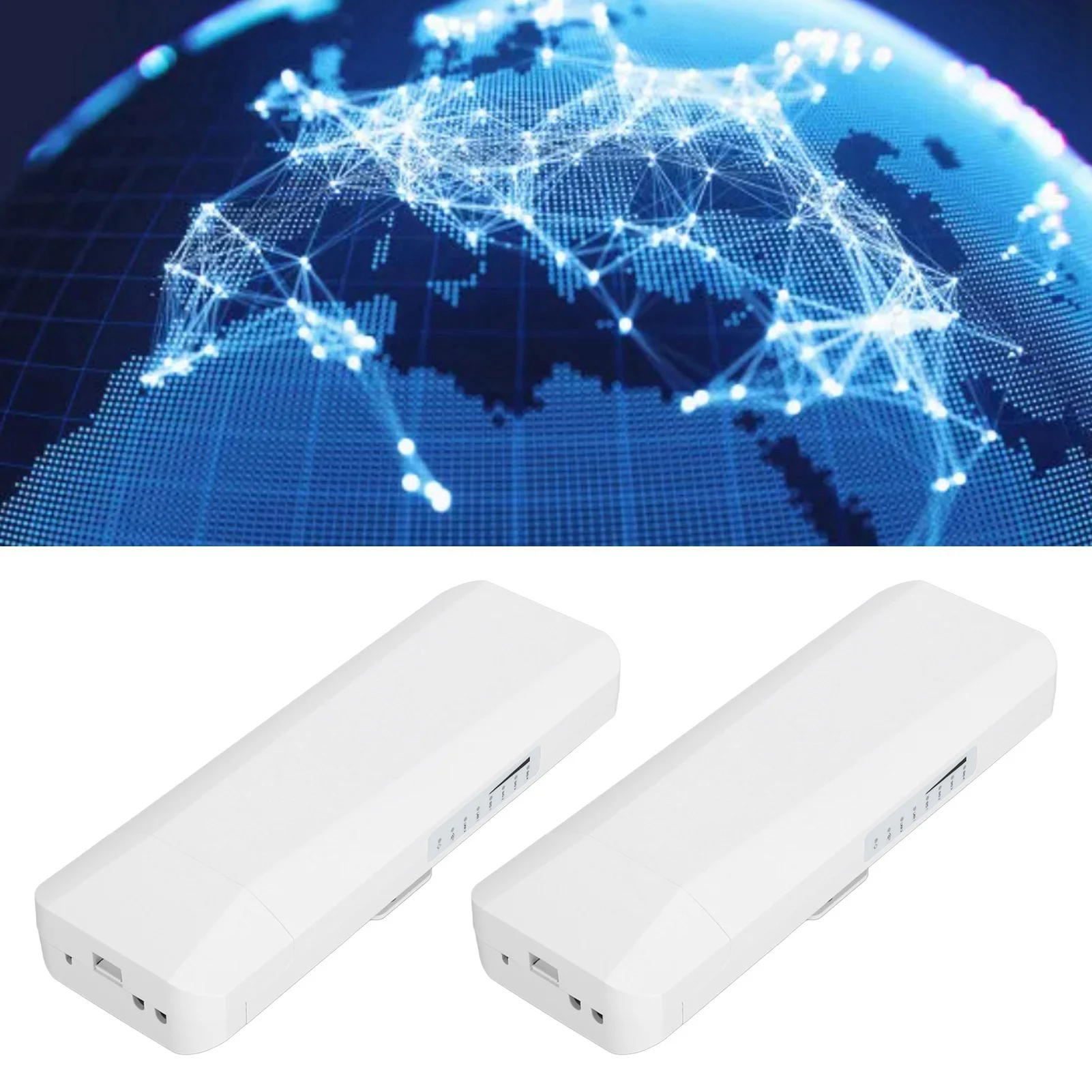 Wireless Bridge Point to Point 5.8G 3KM 2 RJ 45 LAN Port WiFi Ethernet Bridge with 14dBi High Gain Antenna 5.8G WiFi Bridge