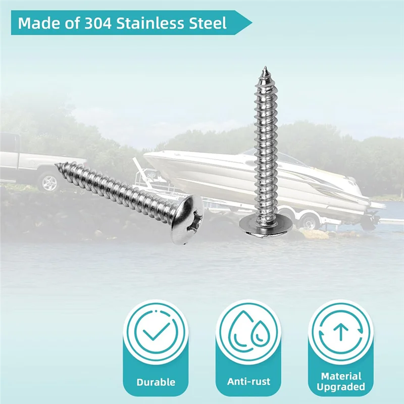 

A85E-Boat Trailer Bunk Slide Pads And Enders For Easier Launching & Loading, 3X10inch Boat Trailer Bunk Slicks