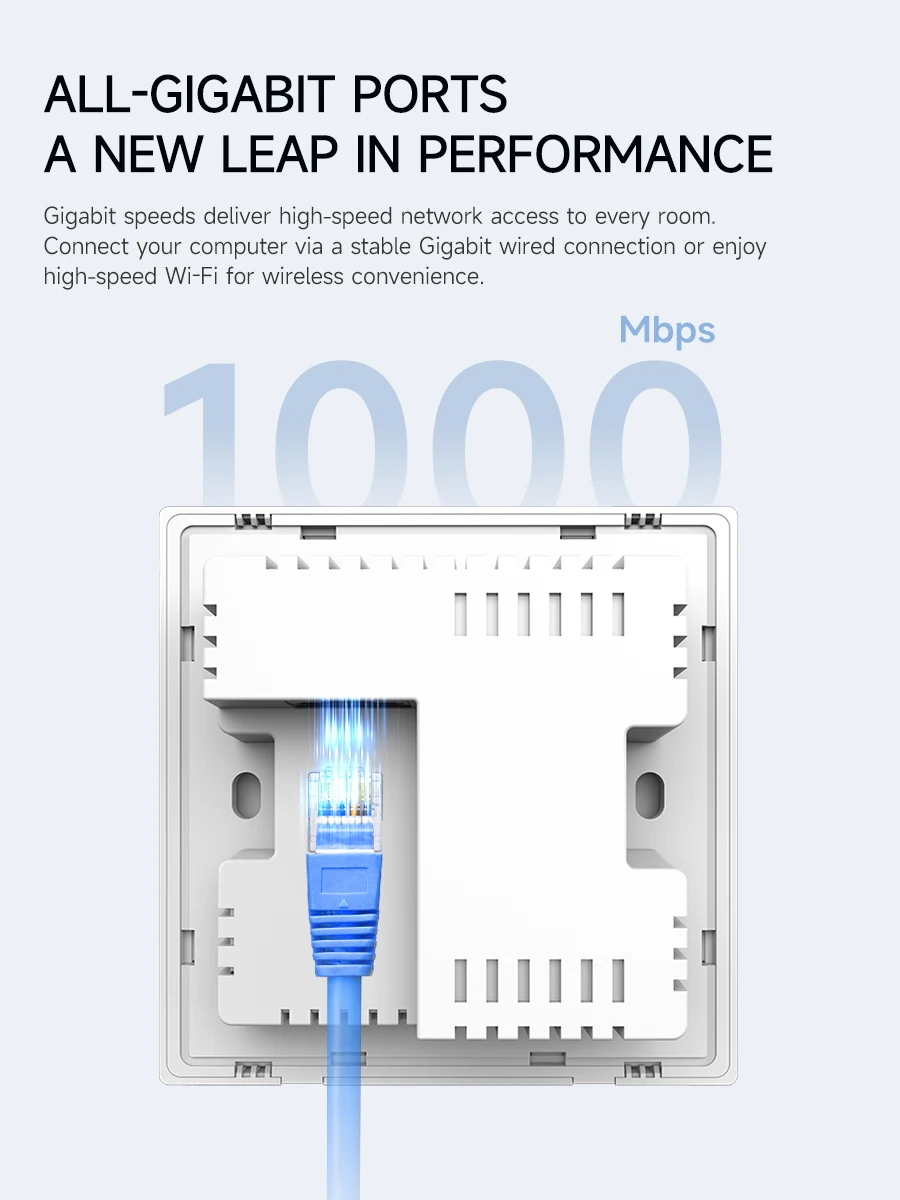 

3000Mbps WiFi 6 AP Dual Band Wireless Internet 2.4G 5G for Gaming/4K Streaming/Home,