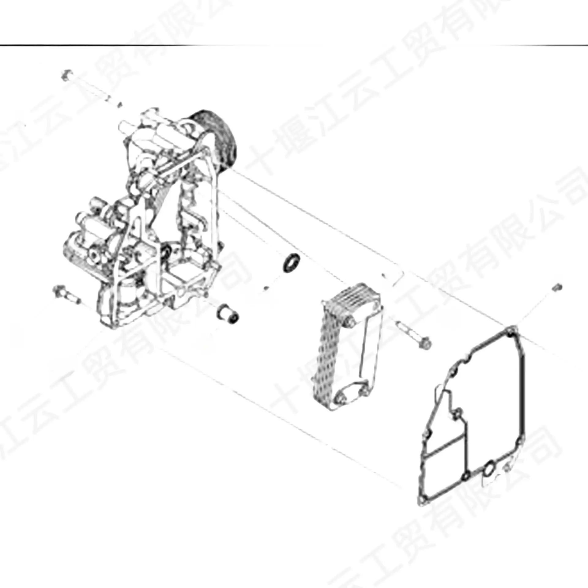 Suitable for Cummins QSF3.8 ISF3.8 QSB3.9 ISG400hp Oil Cooler 5338351