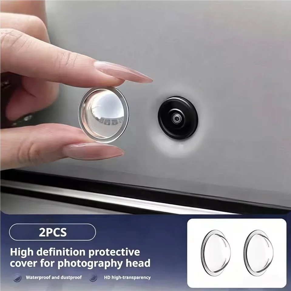 Car Camera Lens Protective Cover Panoramic Reversing Camera Lens Guards HD Scratch Resistant Modification Accessory ﻿