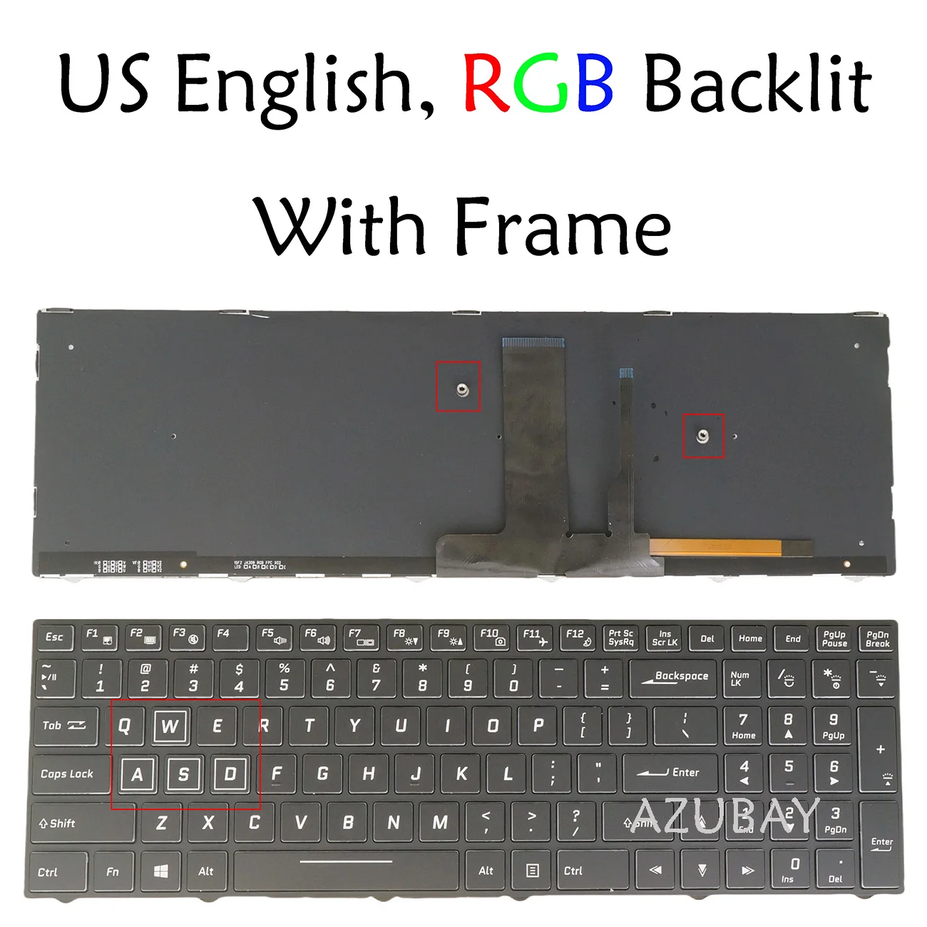 US Korean French German Keyboard For Clevo PA70HS-G PA71HP6 PA71HP6-G PA71HS PA71HS-G, PowerSpec 1710, XMG A517, RGB Backlit