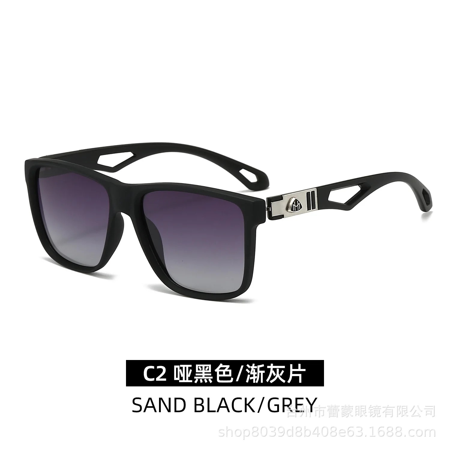 Designer Luxury Hollow Hinge Sunglasses Polarized Square Frame Premium Quality Retro Fashion High End Statement Accessory​​