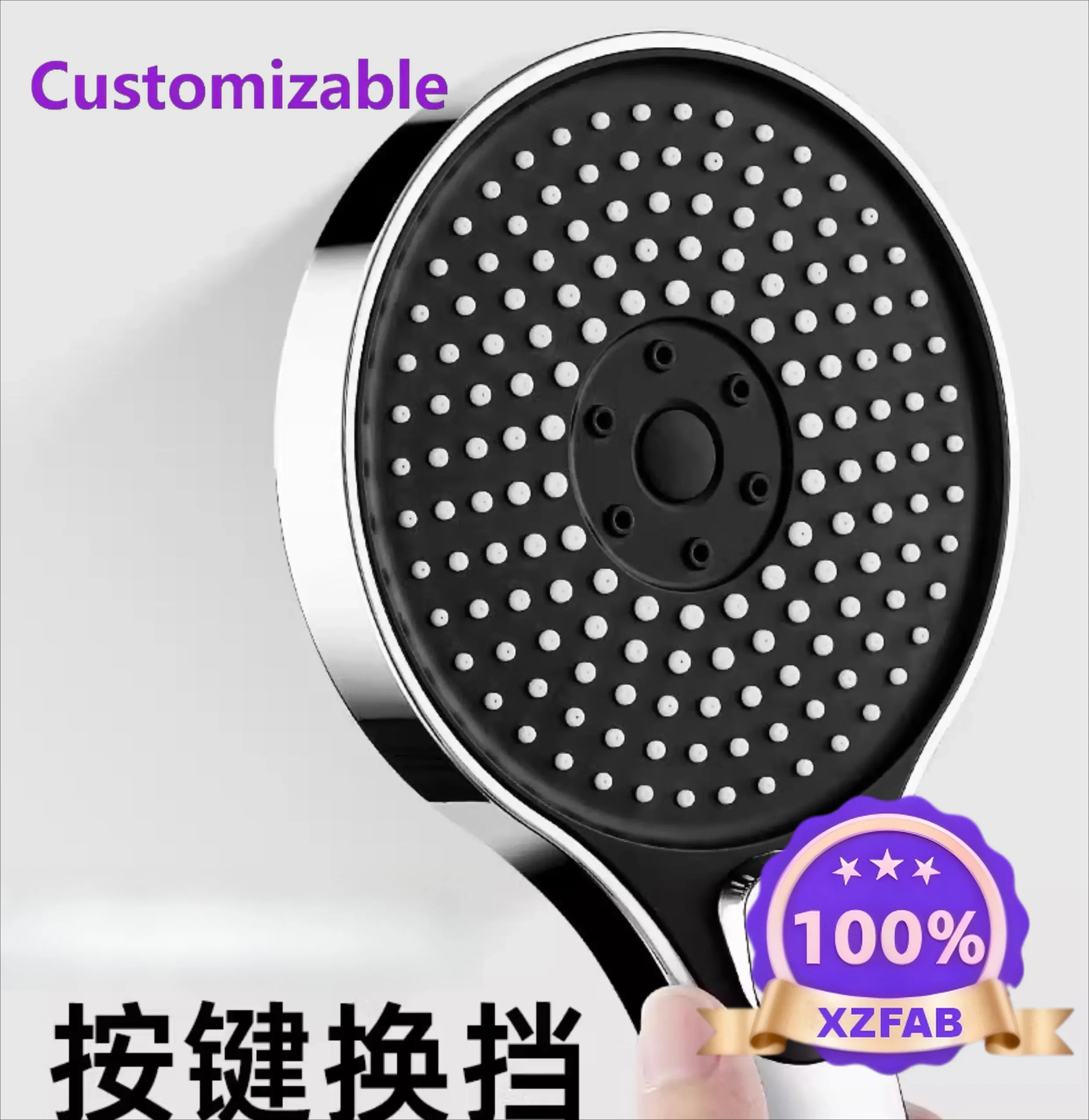 Factory Direct 2026 Supercharged shower nozzle Super pressure large water output Shower bath faucet spray showerhead