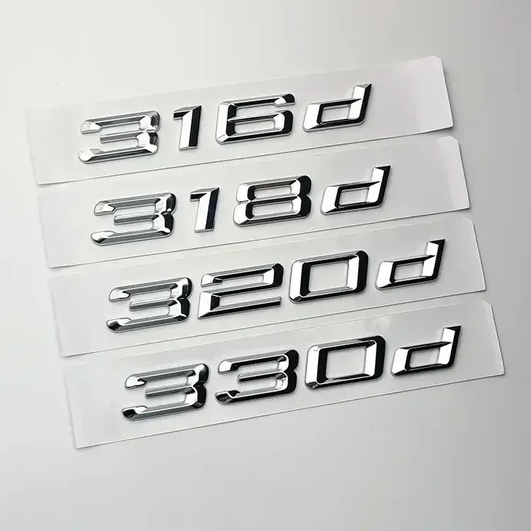 318d 320d 325d 330d 335d 340d Car Trunk Door Fender Bumper Badge Decal Emblem Adhesive Tape Sticker For BMW E46 E90 F30 F31 G20