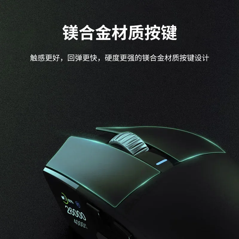 Imagem -02 - Dareu A980 Pro Pro Max Mouse Três Modos Personalizados Liga de Magnésio Paw3395 sem Fio 4k Leve Mouse para Jogos Esportivos