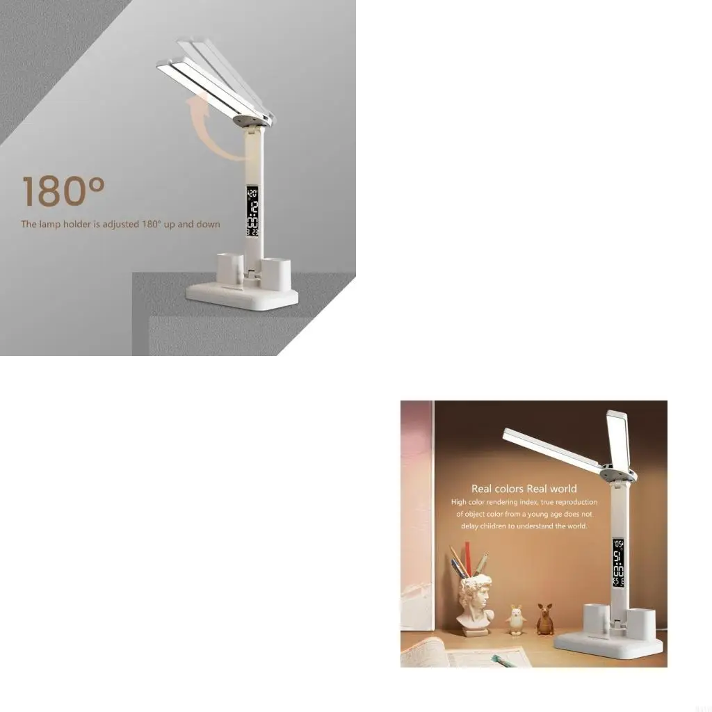 

USB -аккуратные настольные лампы ночной светодиодный светодиодный светодиодный свет лампы с 2 держателями пера M4YD