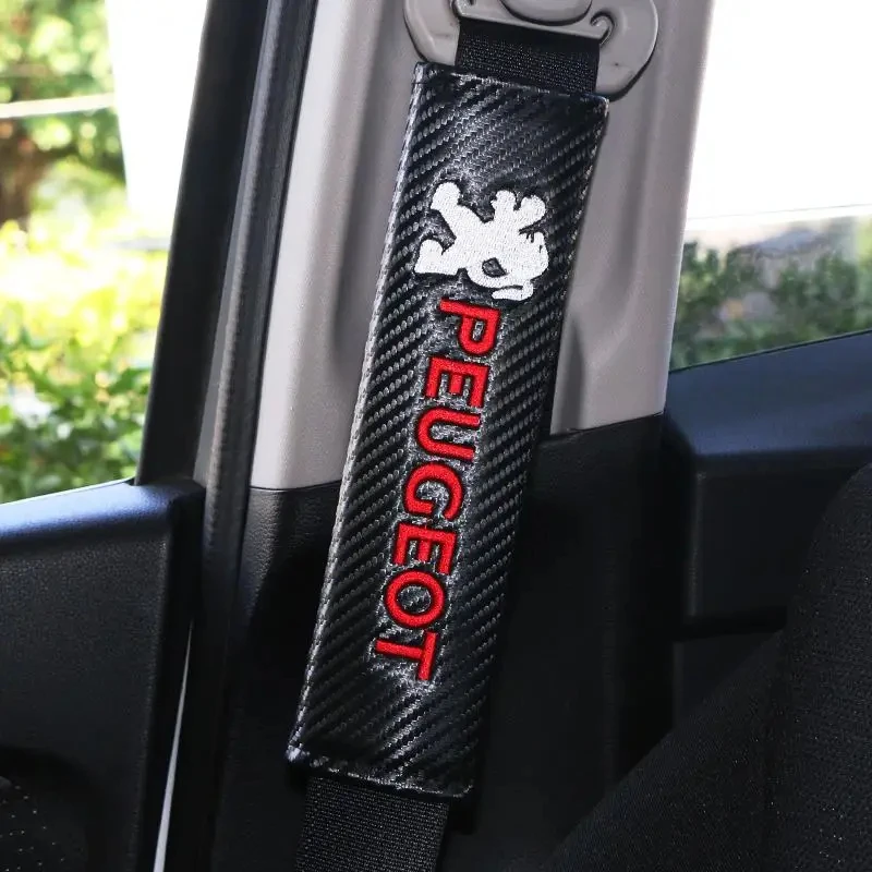 Étuis de voiture en pur coton 2 pièces pour Peugeot: sur mesure pour les modèles 206/207/307/3008/2008/308/408/508/301/208 avec appel élégant