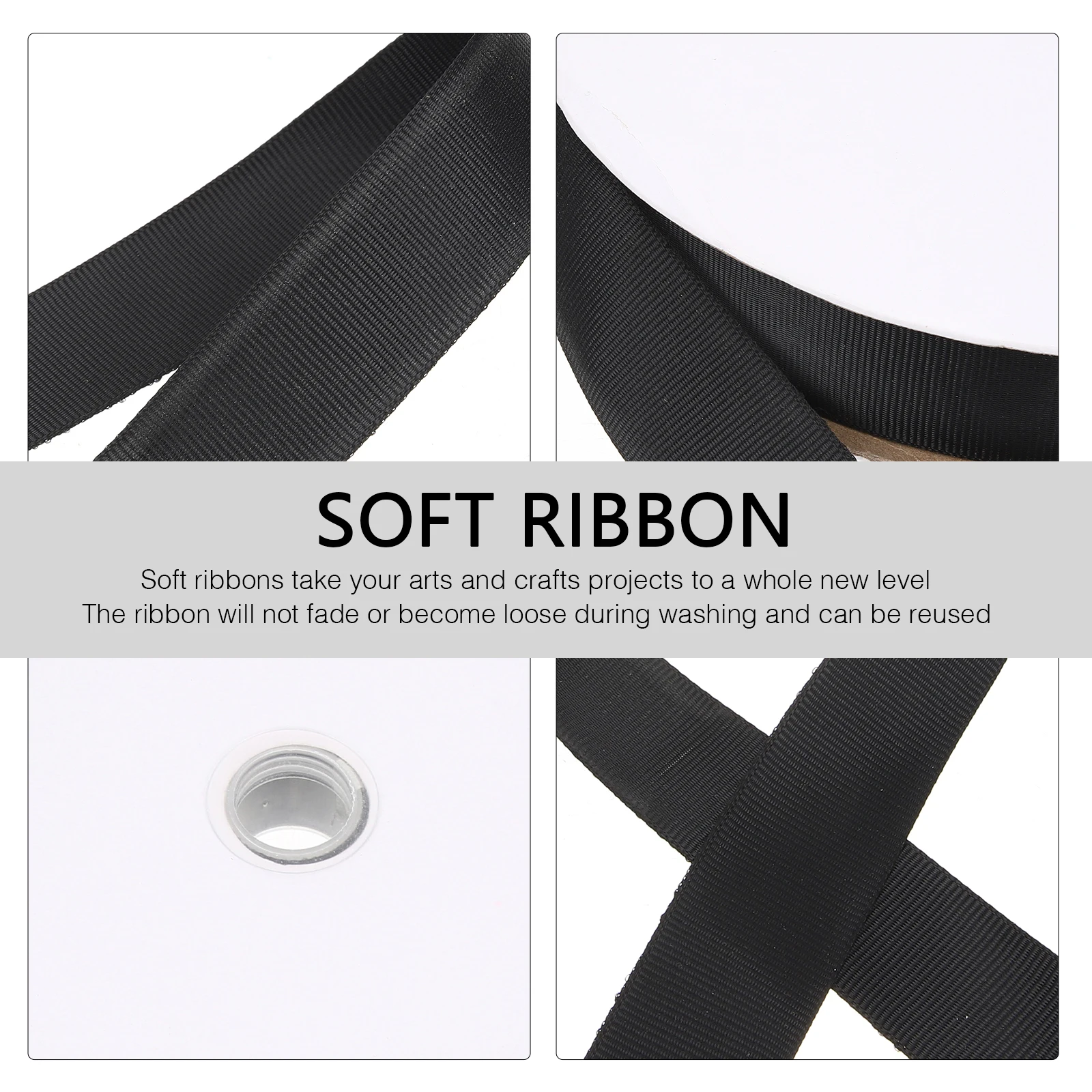 

Black Gift for Black Gift Ribbon Craft Making Decorative Bow Wrapping Ribbon Satin Polyester Durable Holiday Packaging
