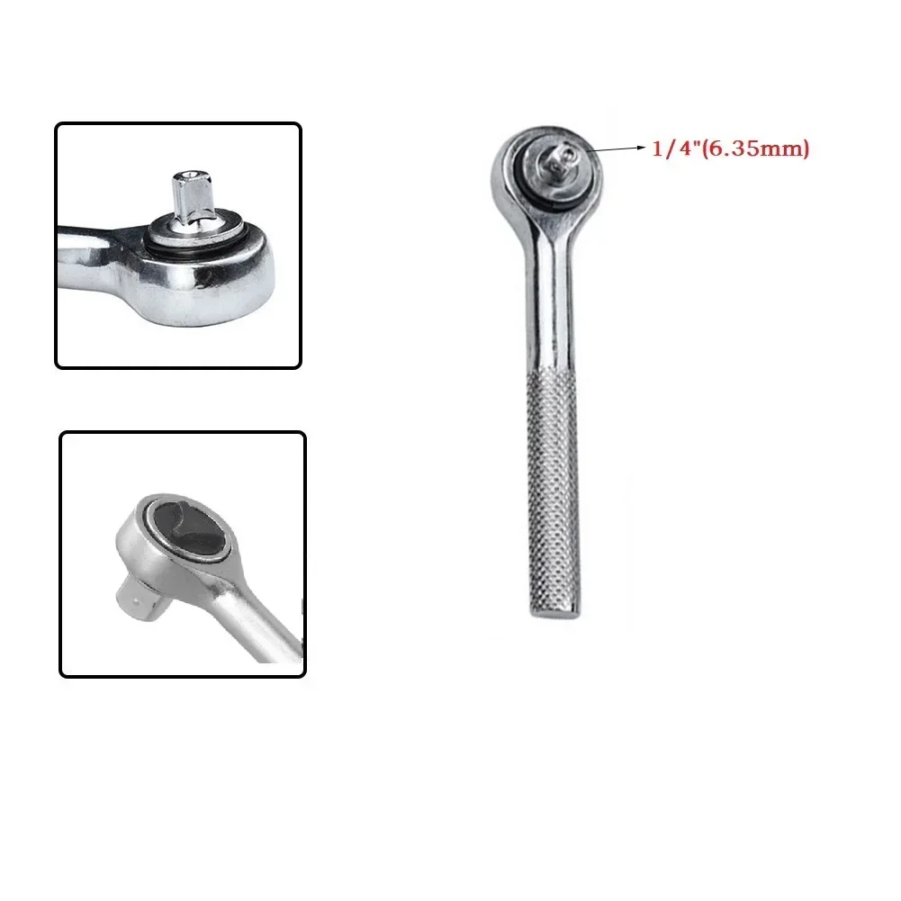 1/4 3/8 1/2 High Torque Ratchet Wrench Socket Quick Release Square Head Spanner For Cars Boats Trucks Maintenance Tool Parts