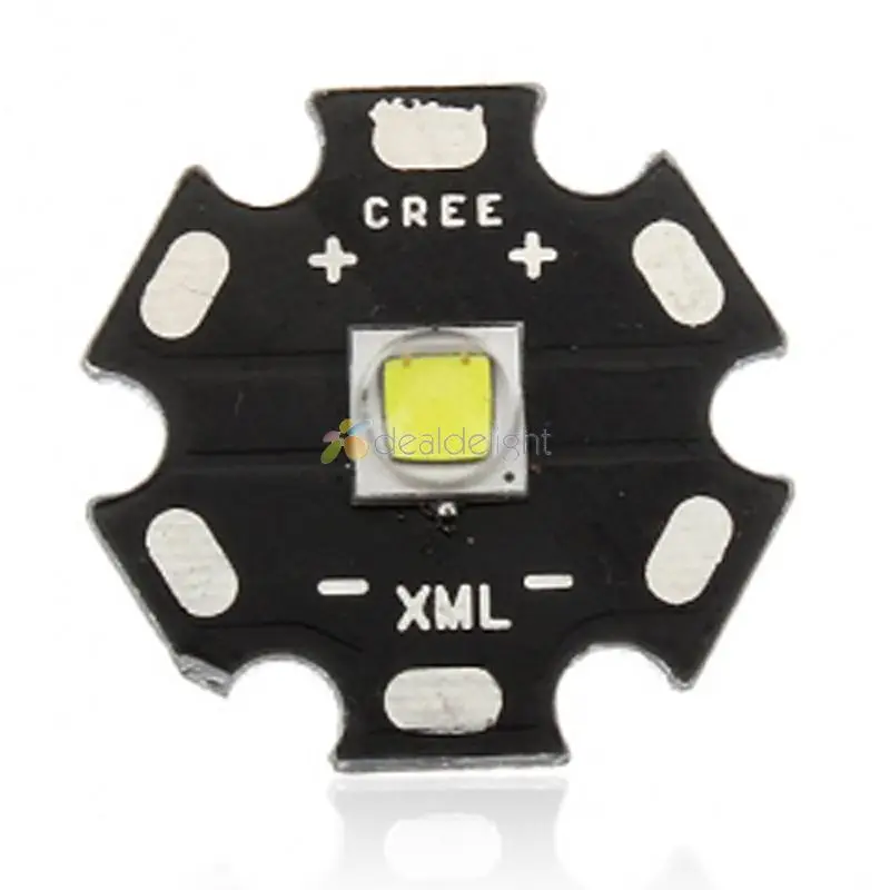 XM-L2 T6 10W Cool White Neutral White Warm White LED Light Emitter Bulb + 22mm 1/3/5 Model Driver For Flashlight